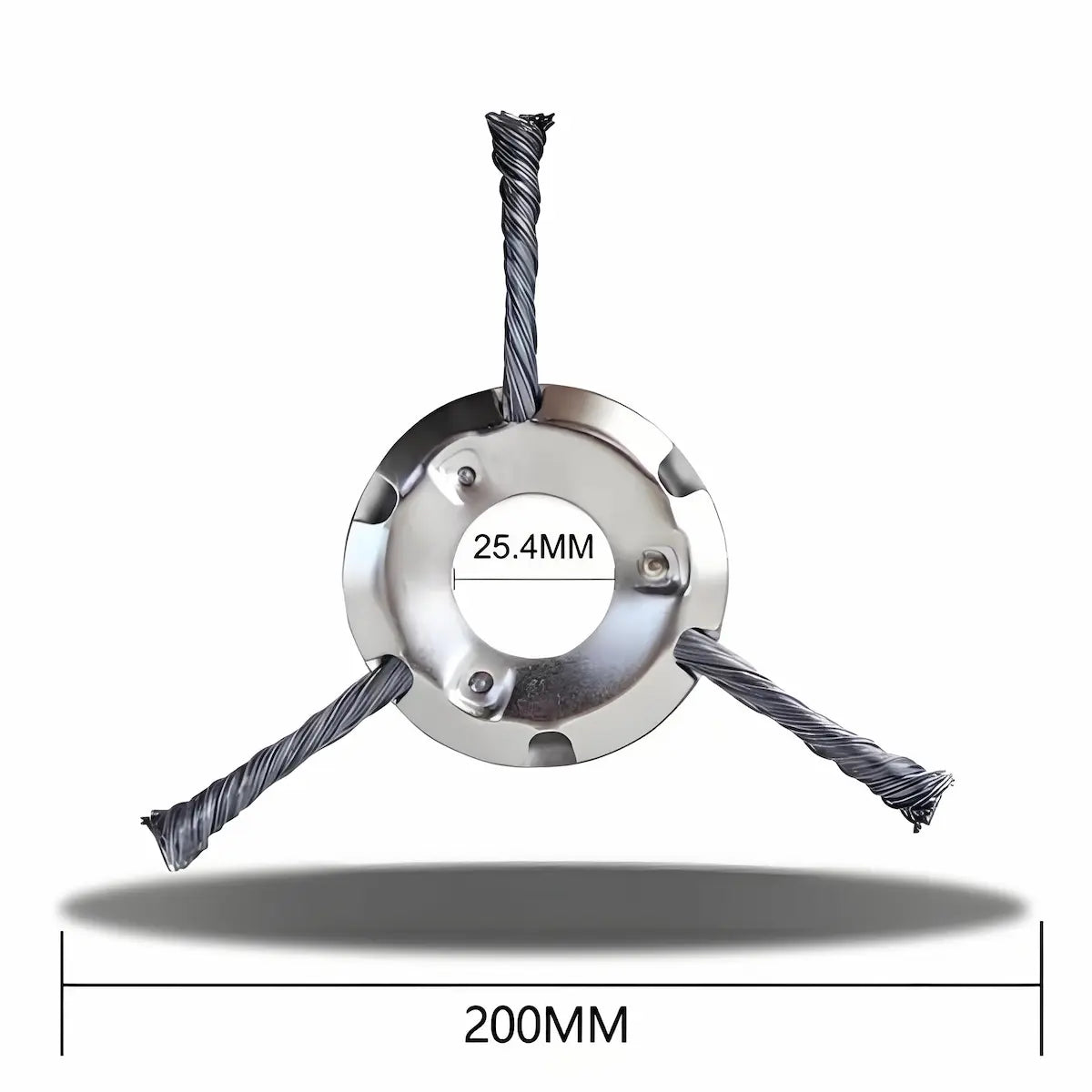 Steel Wire Trimmer Head 25.4mm Mounting Hole Detail - Easy Screw Installation