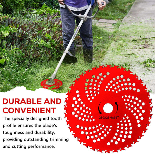 Carbide Brush Cutter Blades 2 - Pack | 9" 36 - Tooth with Adapter Kit - BAPPKON Garden Store