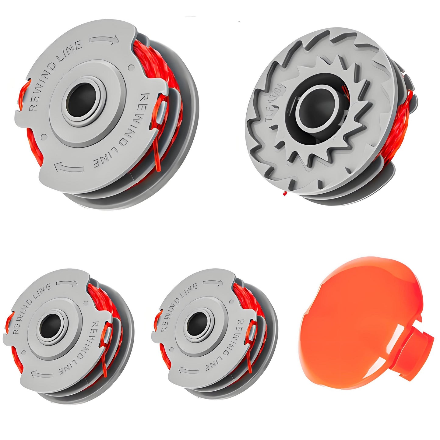 Flymo Strimmer Spool with Cover, 1.5mm Auto-Feed Line, Fits FLY021 & Power/Mini/Trim Models