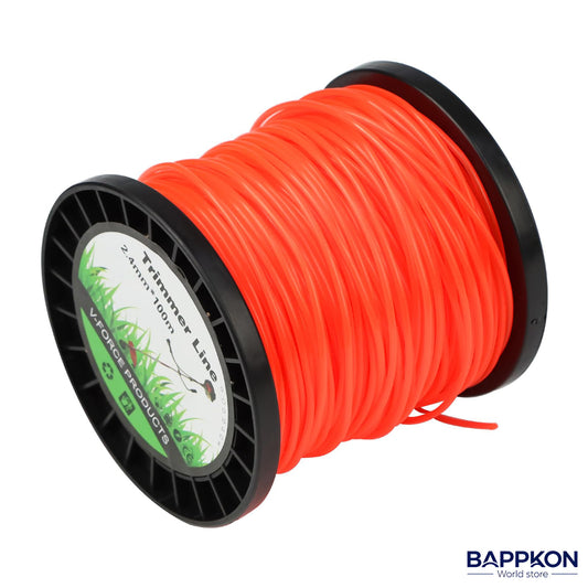 2.4mm trimmer line 100m orange nylon strimmer wire spool