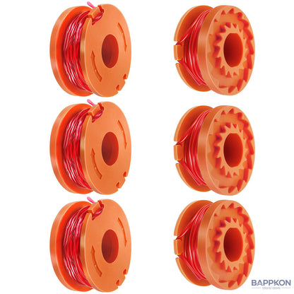 6-Pack Strimmer Spool for Worx WG150 & McGregor - Complete Set