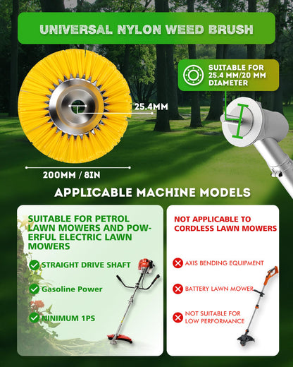 8 - Inch Nylon Strimmer Head - Spark - Free, Easy Install for Petrol & Electric Trimmers - BAPPKON Garden Store