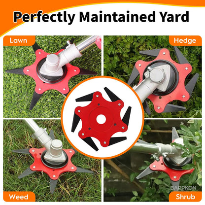 9 - Inch Carbide Brush Cutter Blades | Universal Fit - BAPPKON Garden Store