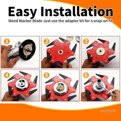 9 - Inch Carbide Brush Cutter Blades | Universal Fit - BAPPKON Garden Store