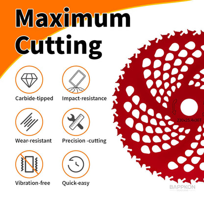 9 - Inch Carbide Brush Cutter Blades | Universal Fit - BAPPKON Garden Store
