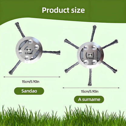 Heavy Duty Steel Wire Trimmer Head for Electric Weeder 5.5mm Bore