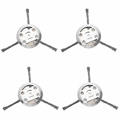 Steel Wire Trimmer Head 4-Pack for 5.5mm Bore Grass Trimmer