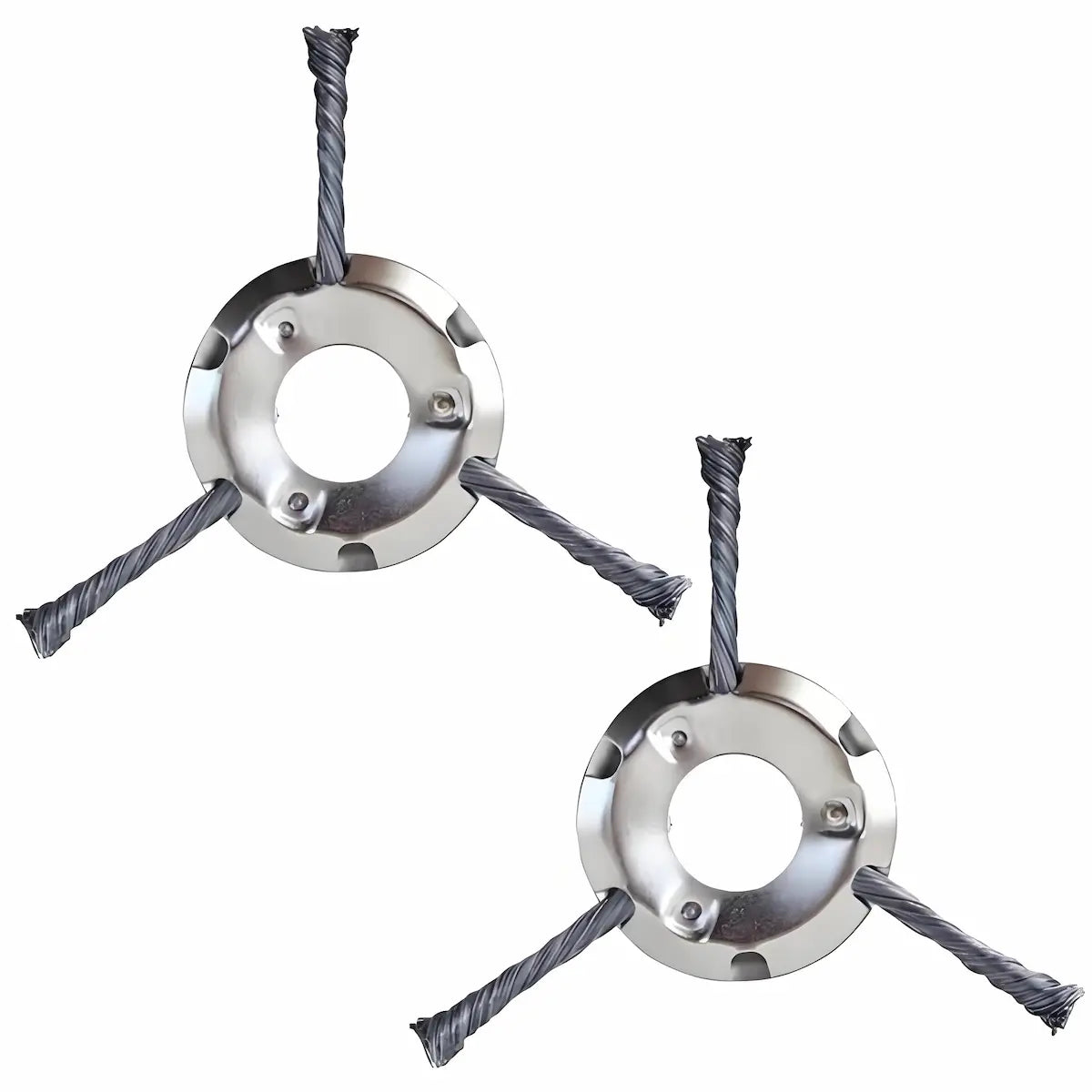 Steel Wire Strimmer Head Size Options 200mm and 230mm - 2-Pack Value Set