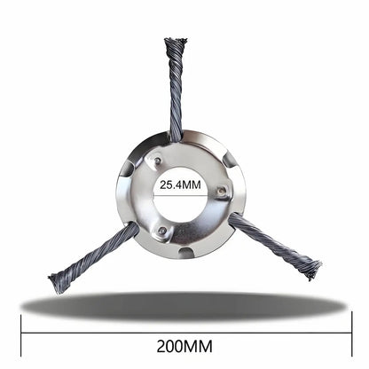 Steel Wire Trimmer Head 25.4mm Mounting Hole Detail - Easy Screw Installation