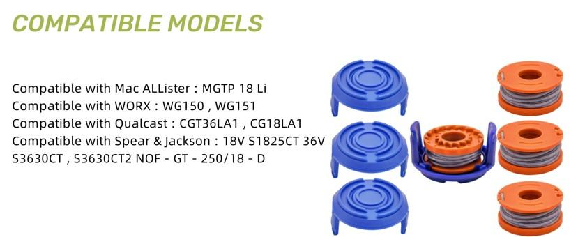 Strimmer Line Spool - ABS and Nylon Construction