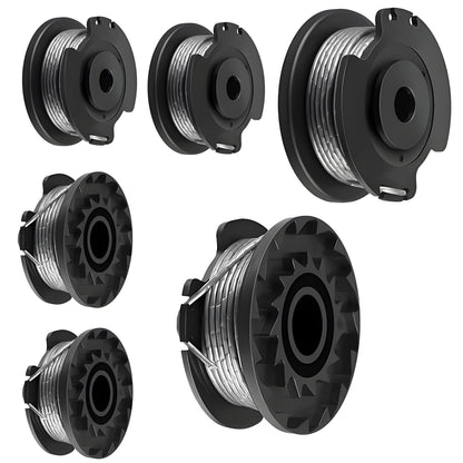 Auto - Feed Strimmer Spool 6 - Pack | 1.6mm Replacement Line (Compatible with Bosch ART 23/26) - BAPPKON Garden Store