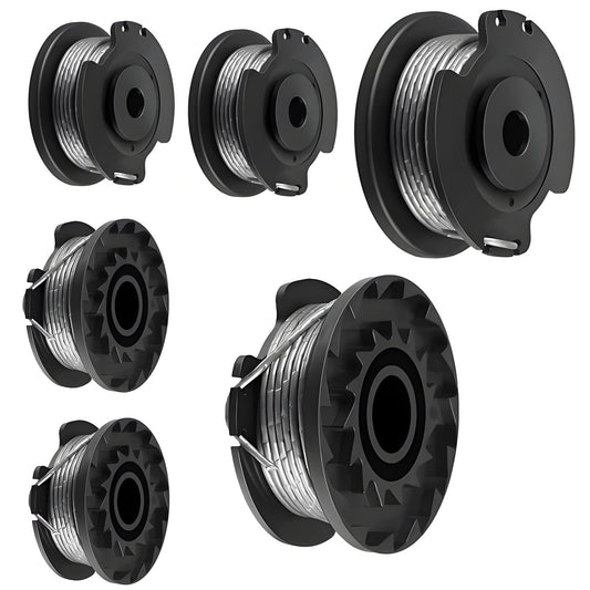 Auto - Feed Strimmer Spool 6 - Pack | 1.6mm Replacement Line (Compatible with Bosch ART 23/26) - BAPPKON Garden Store