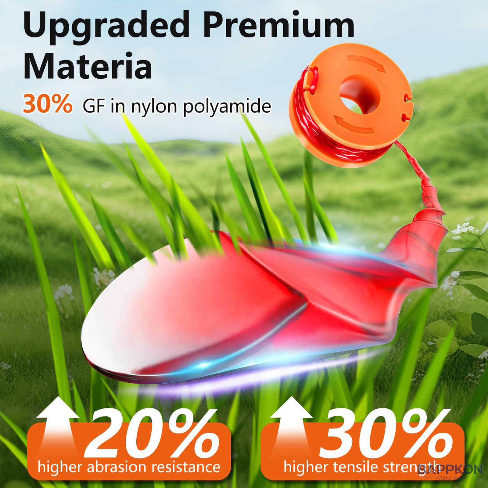 Auto - Feed Strimmer Spool 6 - Pack (Compatible with Worx WG150 & McGregor MCT2X1825) - BAPPKON Garden Store