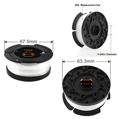 Autofeed Strimmer Spool 1.6mm Line | 4 or 6 Pack (Compatible with Black & Decker GL/GLC) - BAPPKON Garden Store