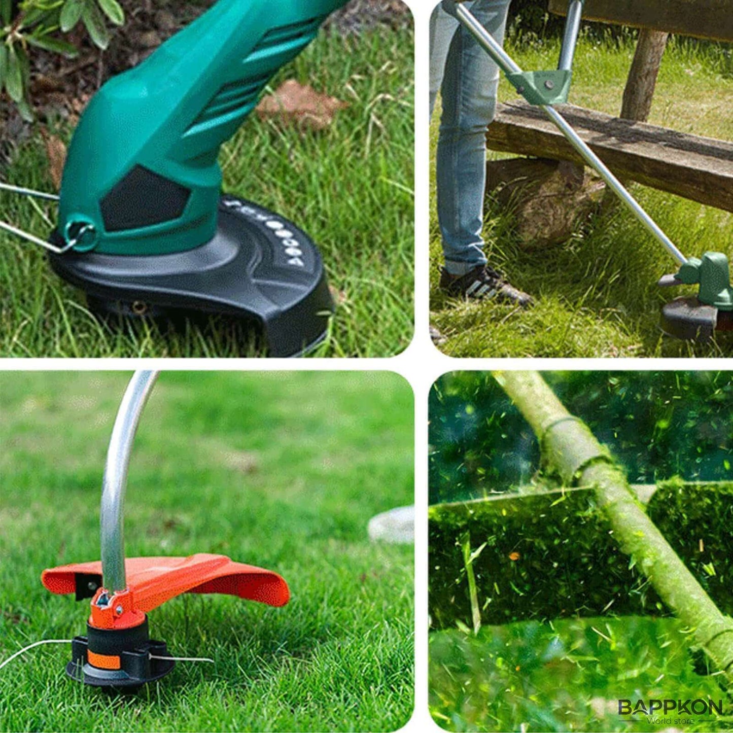 Autofeed Strimmer Spool 4 - Pack | 1.65mm Line (Compatible with Mac Allister MGTP18Li) - BAPPKON Garden Store