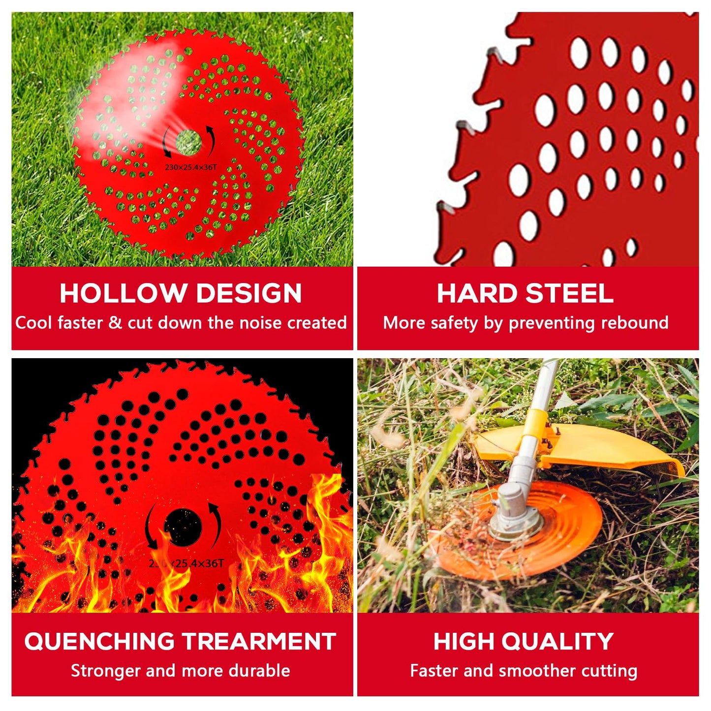 Installation hardware including washers nuts and wrenches for brush cutter