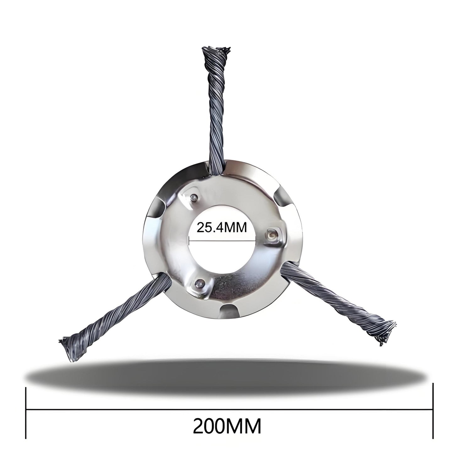 2Pack Steel Wire Grass Trimmer Head - Knotted Design, Universal Fit, Efficient Cutting