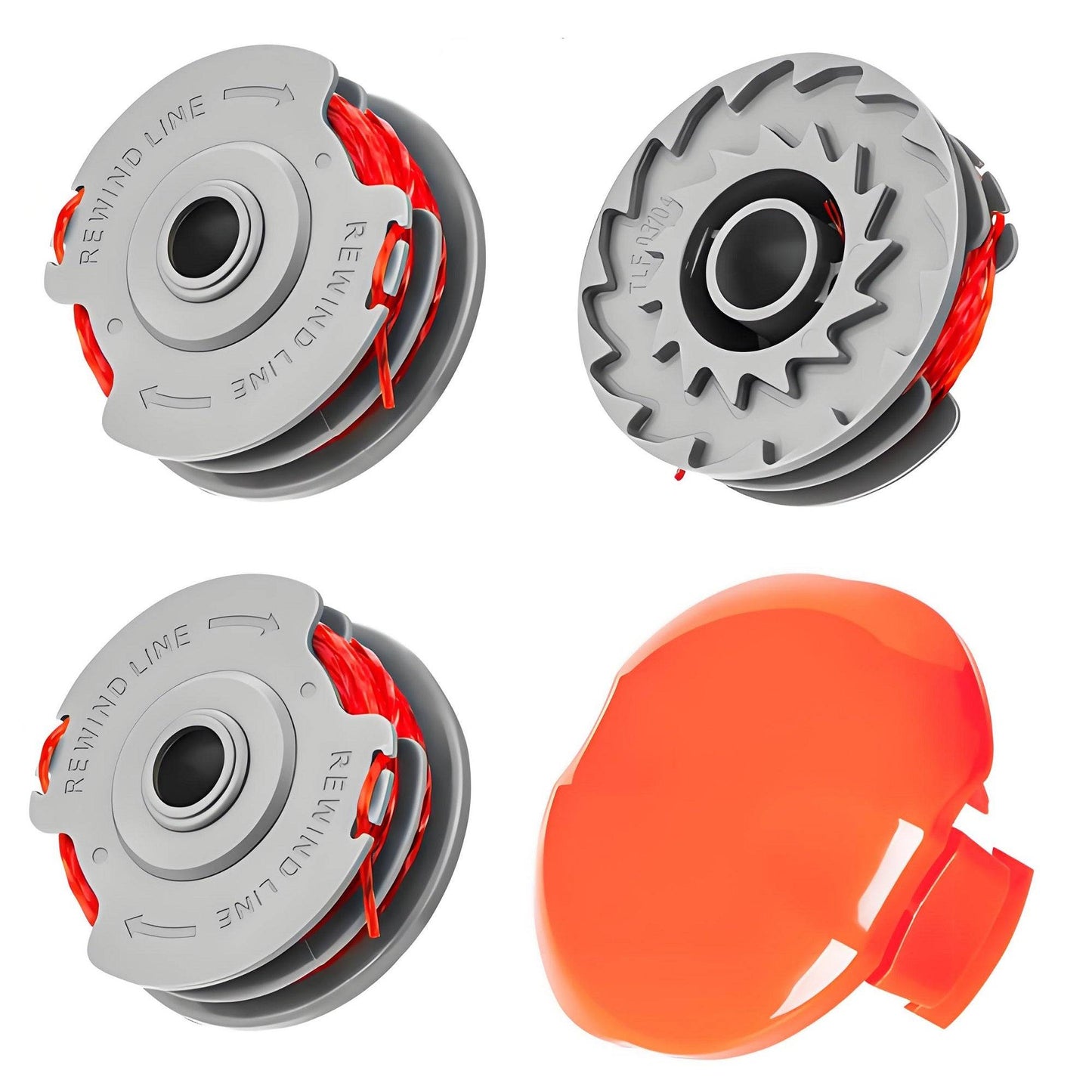 Flymo Strimmer Spool with Cover, 1.5mm Auto-Feed Line, Fits FLY021 & Power/Mini/Trim Models