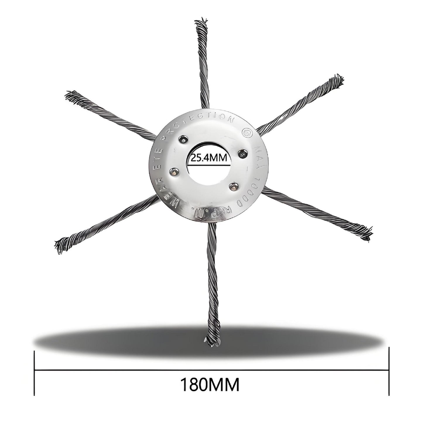 2Pack Steel Wire Grass Trimmer Head - Knotted Design, Universal Fit, Efficient Cutting