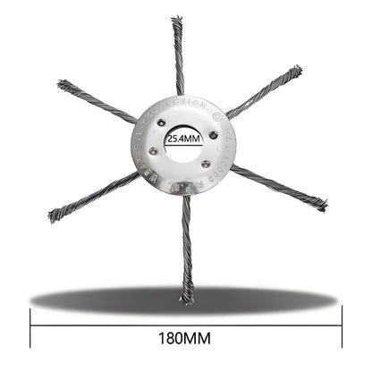 Steel wire grass trimmer head installation and usage demonstration