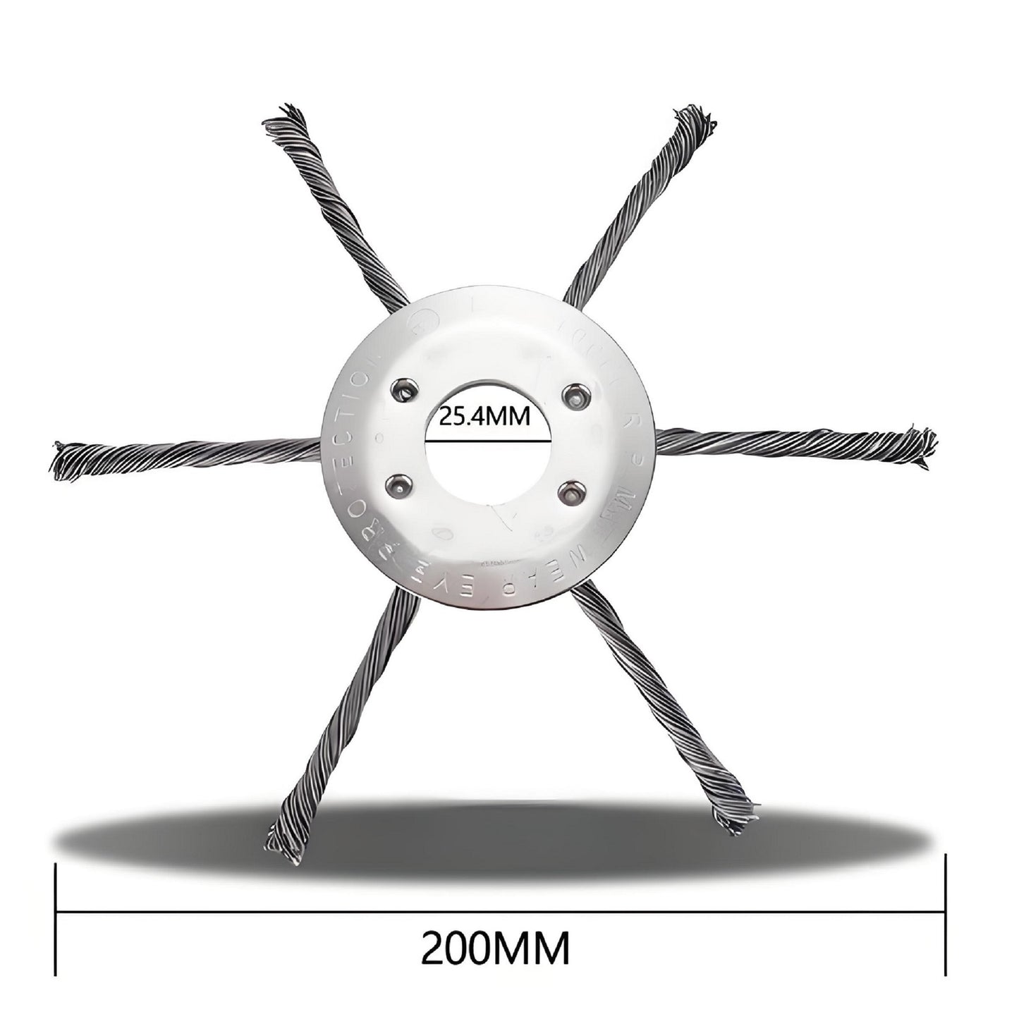 2Pack Steel Wire Grass Trimmer Head - Knotted Design, Universal Fit, Efficient Cutting