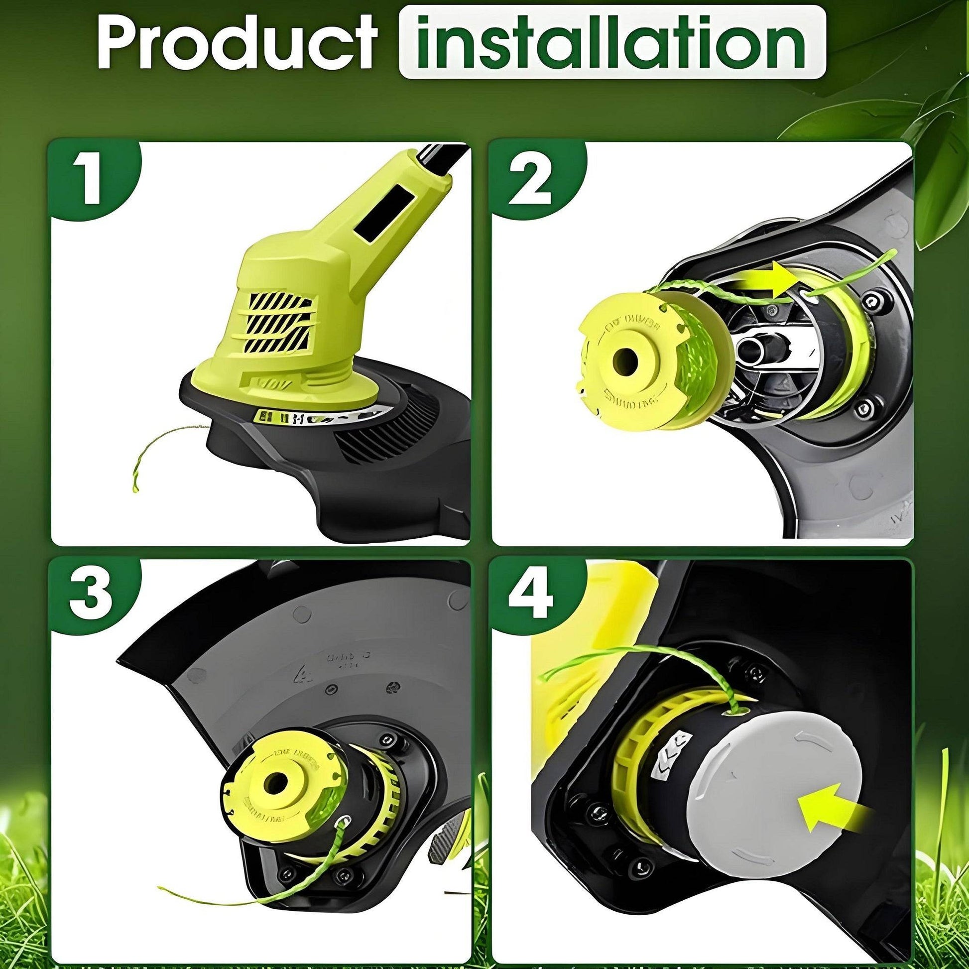 Pre - Wound Strimmer Spool 6 - Pack |0.080" Twisted Line (Compatible with Ryobi One+ 18V/24V/40V) - BAPPKON Garden Store