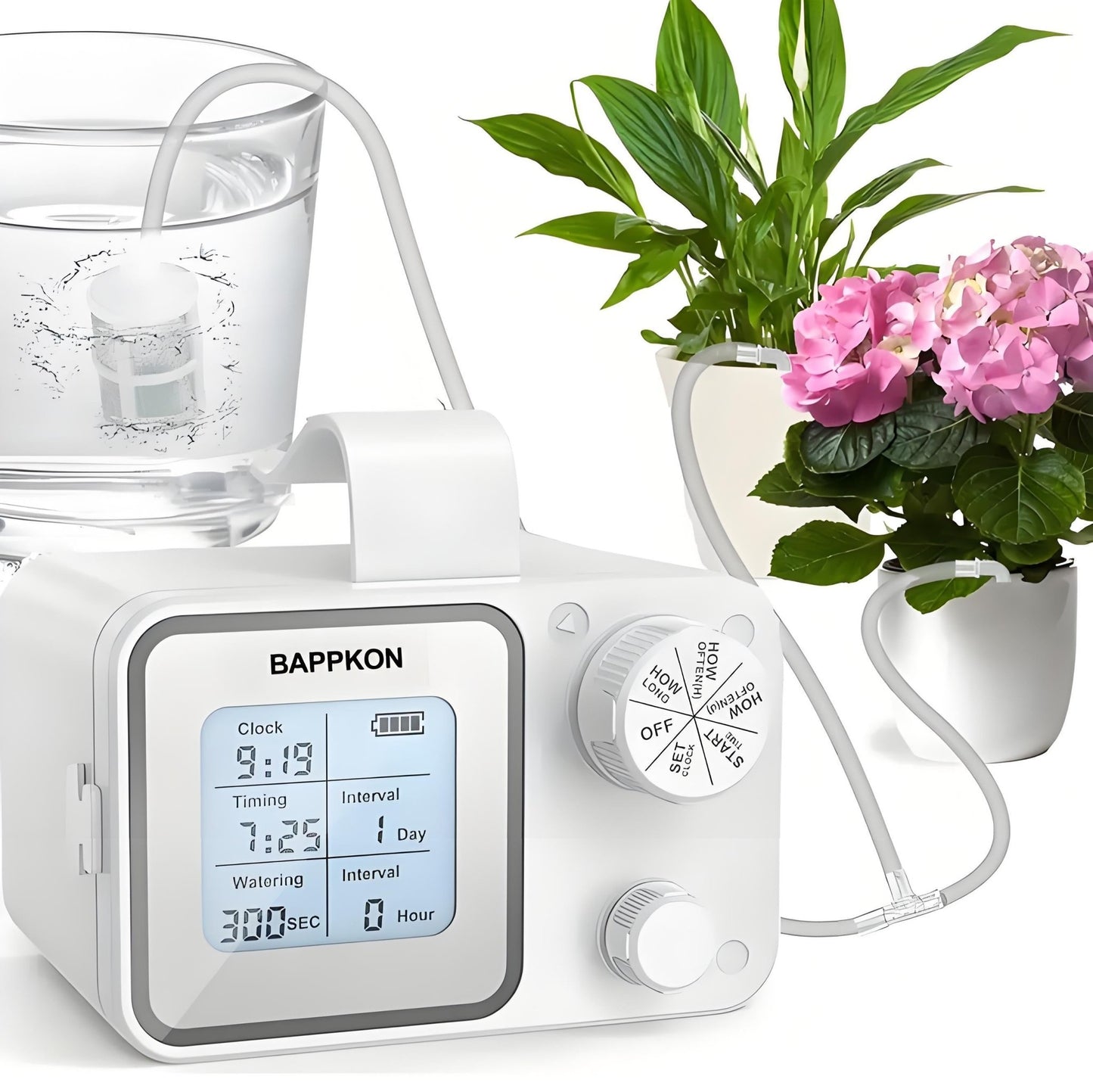 Smart Irrigation System - Programmable Drip Timer for 15 Plants | IPX4 Waterproof - BAPPKON Garden Store