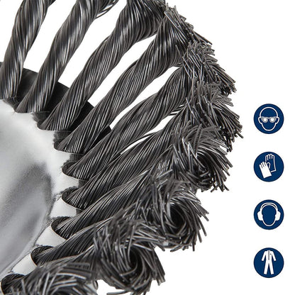 Steel Wire Brush Trimmer Head | 150mm/200mm - Fits 25.4mm Bore - BAPPKON Garden Store