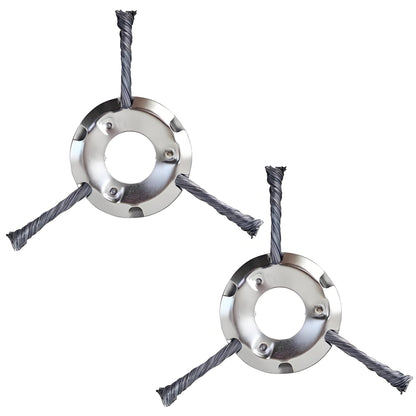 Steel Wire Trimmer Head 2 - Pack - Fits 25.4mm Bore - BAPPKON Garden Store