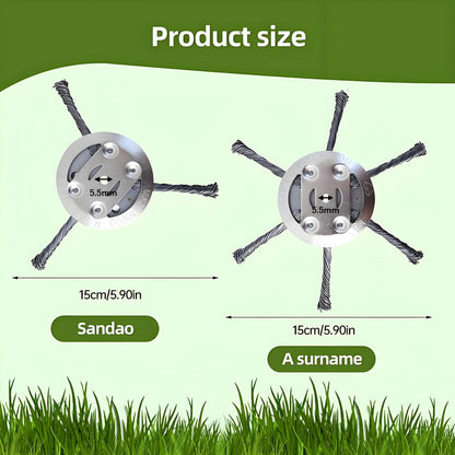 Steel Wire Trimmer Head 4 - Pack | Fits 5.5mm Bore - BAPPKON Garden Store