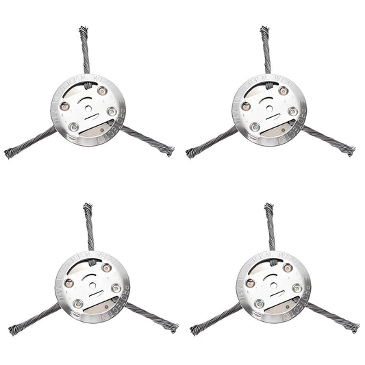 Steel Wire Trimmer Head 4 - Pack | Fits 5.5mm Bore - BAPPKON Garden Store