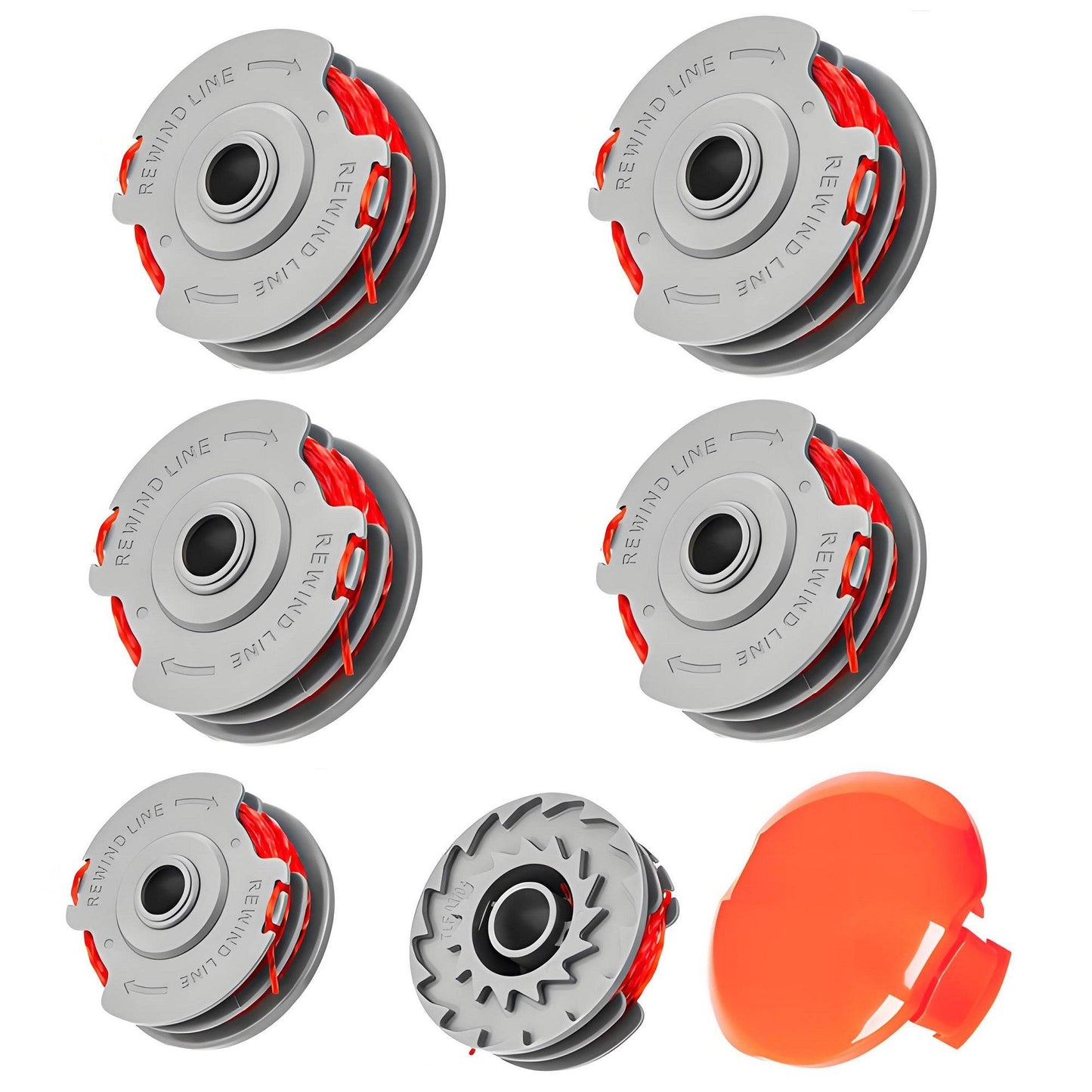 Strimmer Spool with Cover 1.5mm | 3/4/6 Pack (Compatible with Flymo Power/Mini/Trim) - BAPPKON Garden Store