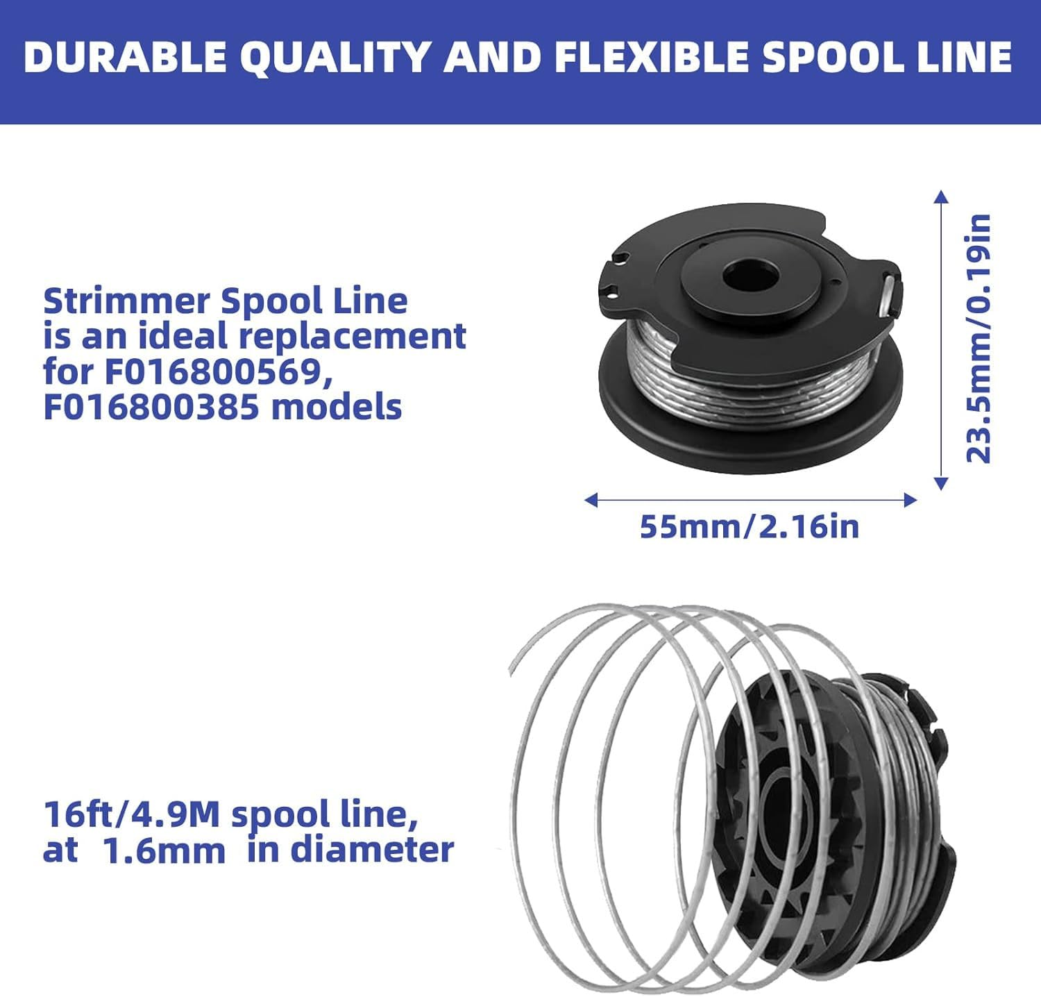 Bosch replacement spool compatibility chart for ART and EasyGrassCut models
