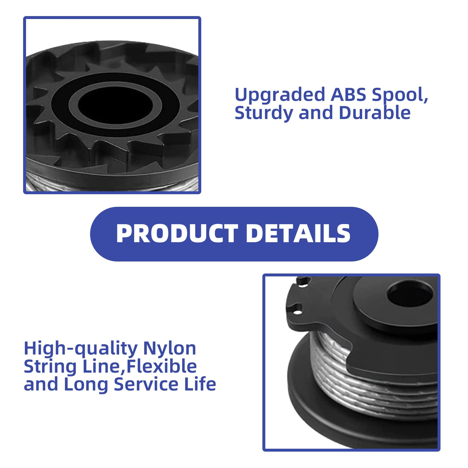 Detailed specifications of 1.6mm nylon trimmer line spool

